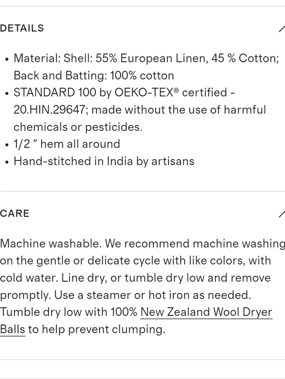 Quince European Linen Cotton Stitch Quilt - Espresso